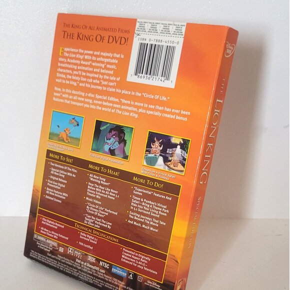 Disney The Lion King Special Platinum Edition DVD 2 Disc Set - Picture 2 of 7